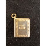 9ct gold bibble pendant