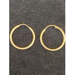 9ct gold loop earrings