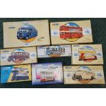 collection of corgi coaches and buses