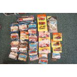 Collection of matchbox model vehicles,