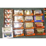 collection of model buses