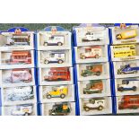 collection of model vans and buses