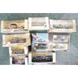 Collection of model military vehicles,