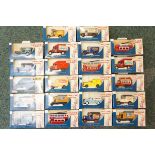 collection of model vans and buses