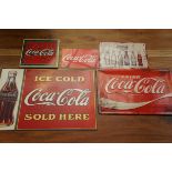 5x Coca-Cola signs