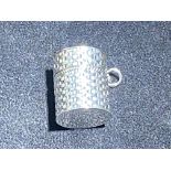 Silver thimble case