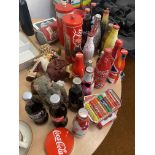 Collection of Coca-Cola collectables