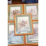 5x Framed military prints