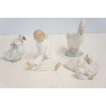 4 Nao figures & Leonardo collection cherub