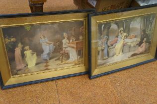 2x Early 20th century lithographic prints in origi