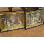 2x Early 20th century lithographic prints in origi