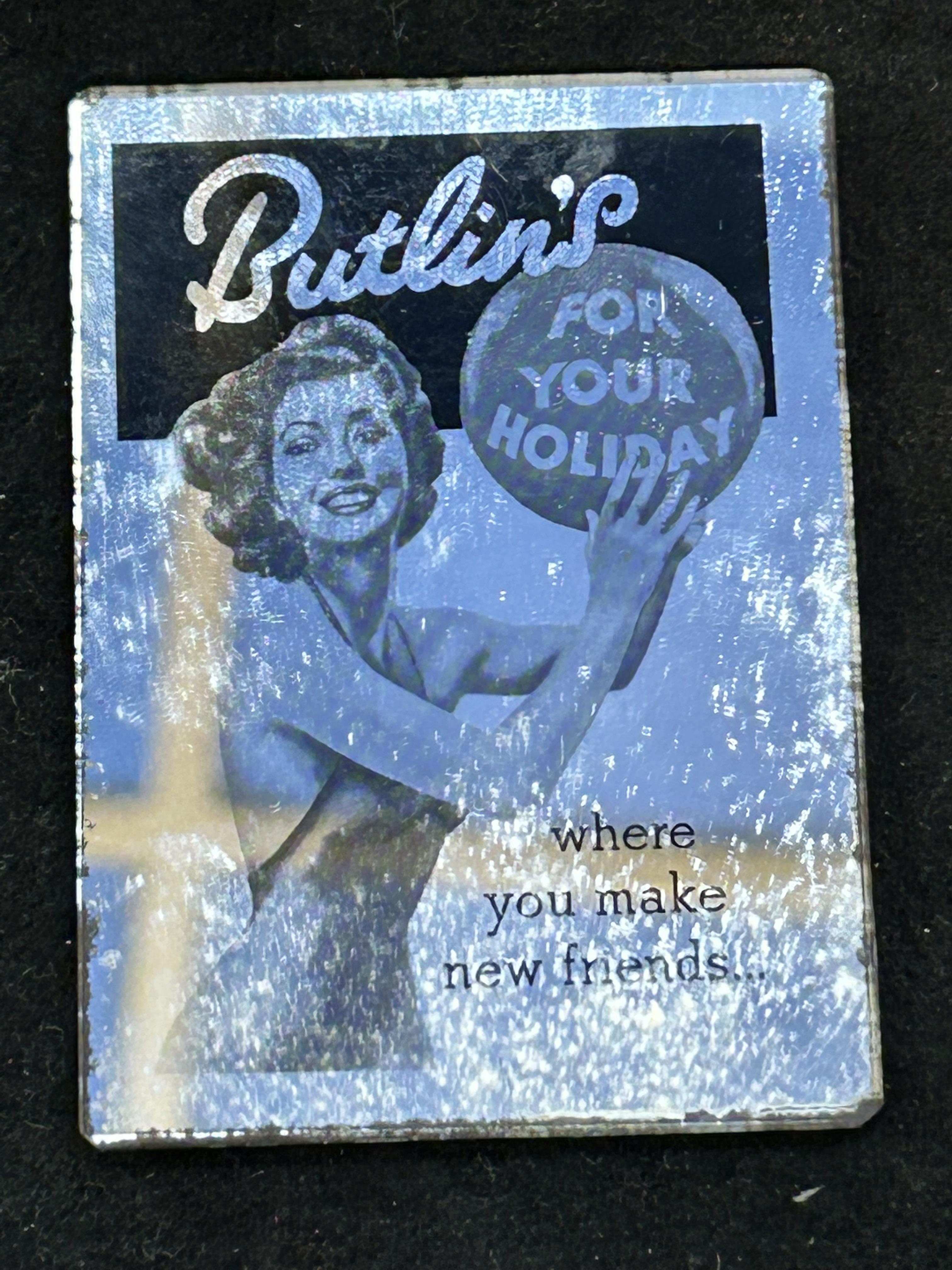 1950's Butlins vanity mirror