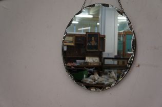 Mid century circular mirror