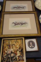 2 Horse related prints & 2 others