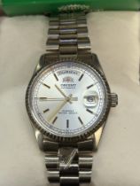 Orient automatic day/date wristwatch