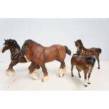 4x Royal Doulton horses