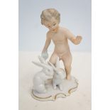 Wallendorf nude figure with rabbits