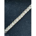 9ct gold bracelet with 36 diamonds