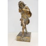 Large & heavy spelter figure