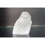 Kosta Swedish glass owl - Swedish RSPB 1976/4000 l