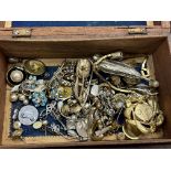 Box of costume jewellery