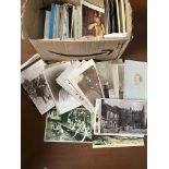 Approx 250 Vintage Postcards Box - People Places S