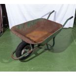 A wheel barrow