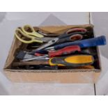 A box of assorted tools