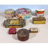 A collection of vintage tins