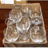 A box of wine glasses