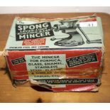 A vintage Spong mincer