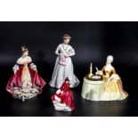 Four porcelain figures