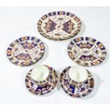 Royal Crown Derby Imari pattern china comprising 2 large plates, 5 tea plates, 5 saucers and 2