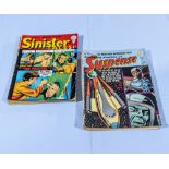 8 vintage Class comics, Uncanny Tales, Suspense, Sinister all 1/-