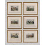 Six framed sporting prints
