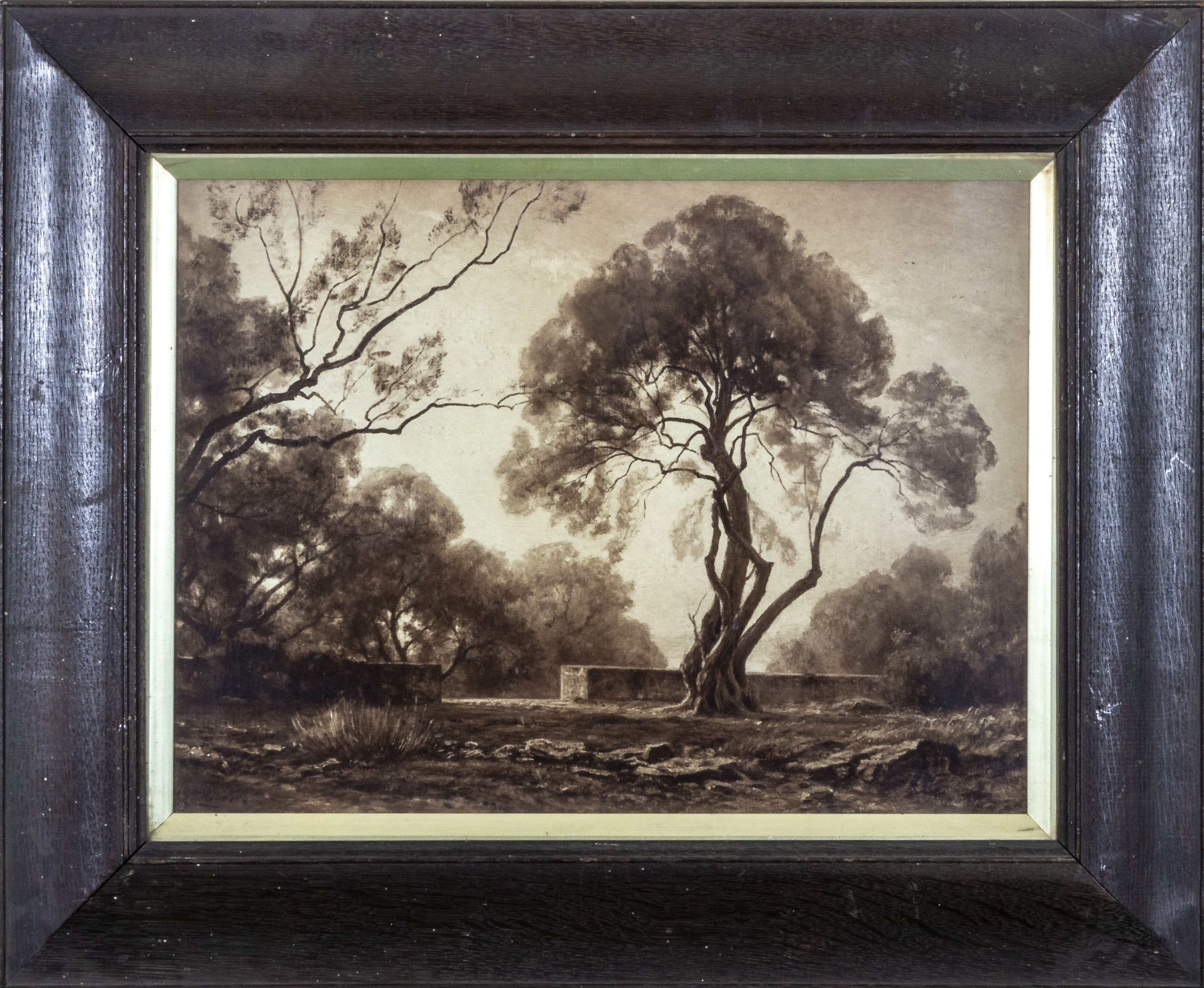 A pair of framed rural prints, total size 56cm x 70cm - Image 2 of 3