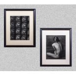 Albert Watson.. Two framed photographic prints titled â"Copy Box" and "kate's Back" actual size 34cm