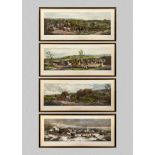 Four framed sporting prints