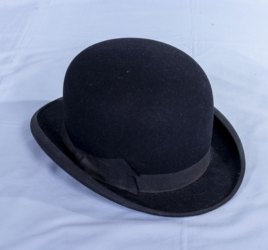 A bowler hat. 20cm front to back x 17cm