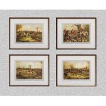 Four framed sporting prints