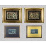 Four framed prints