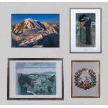 Four framed prints