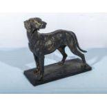 A resin model of a dog 27cm tall