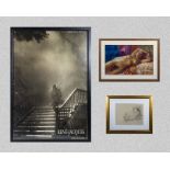 Three framed prints 92cm x 65cm, 43cm x 61cm and 48cm x 58cm