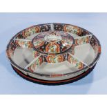 A Chinese porcelain hors d'oeuvres platter, 38cm dia.
