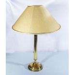 Large brass Corinthian pillar style table lamp