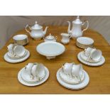 A Royal Albert Val D'or teas set and part coffee set