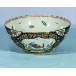 Booths silicon china Asiatic pheasant pattern bowl, 29cm dia. A/F