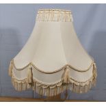A large white lamp shade, 40cm tall