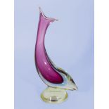 A Murano fish vase 31cm